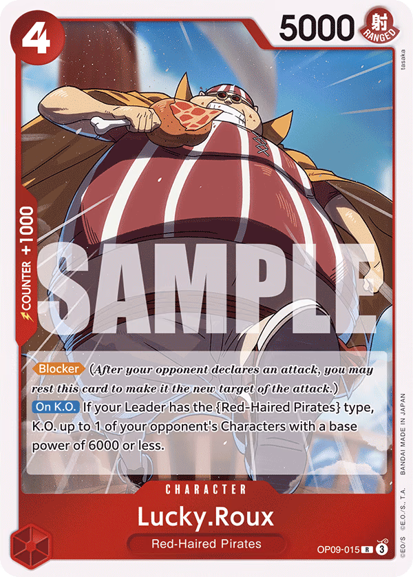 Lucky.Roux One Piece card (OP09-015, Emperors in the New World)