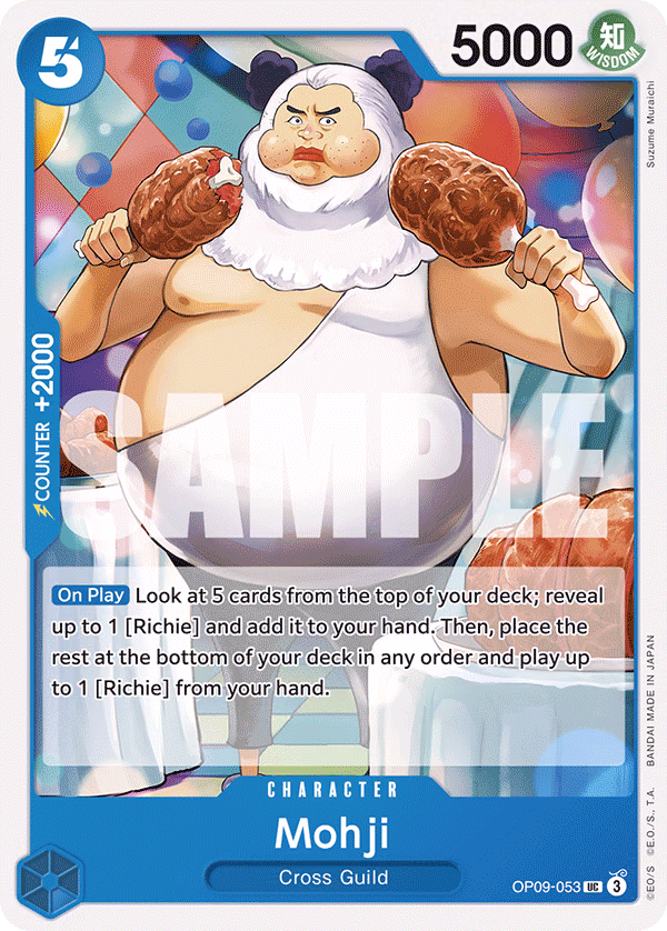 Mohji One Piece card (OP09-053, Emperors in the New World)