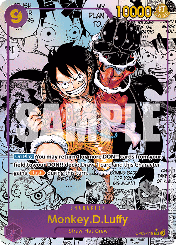 Monkey.D.Luffy (Manga) One Piece card (OP09-119, Emperors in the New World)