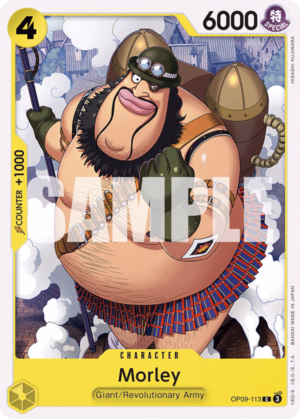 Morley One Piece card (OP09-113, Emperors in the New World)
