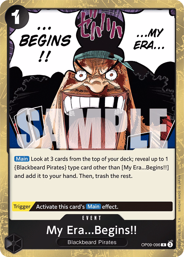 My Era...Begins!! One Piece card (OP09-096, Emperors in the New World)
