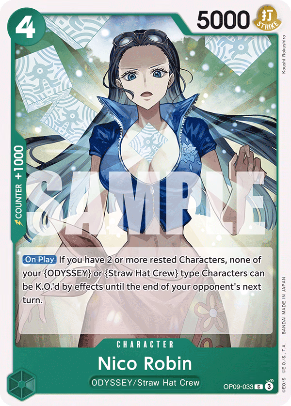 Nico Robin One Piece card (OP09-033, Emperors in the New World)