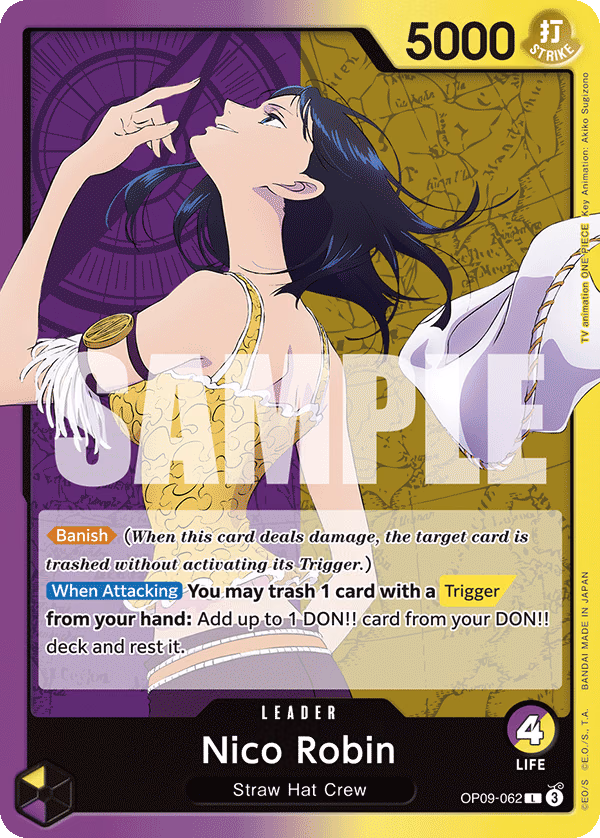 Nico Robin One Piece card (OP09-062, Emperors in the New World)