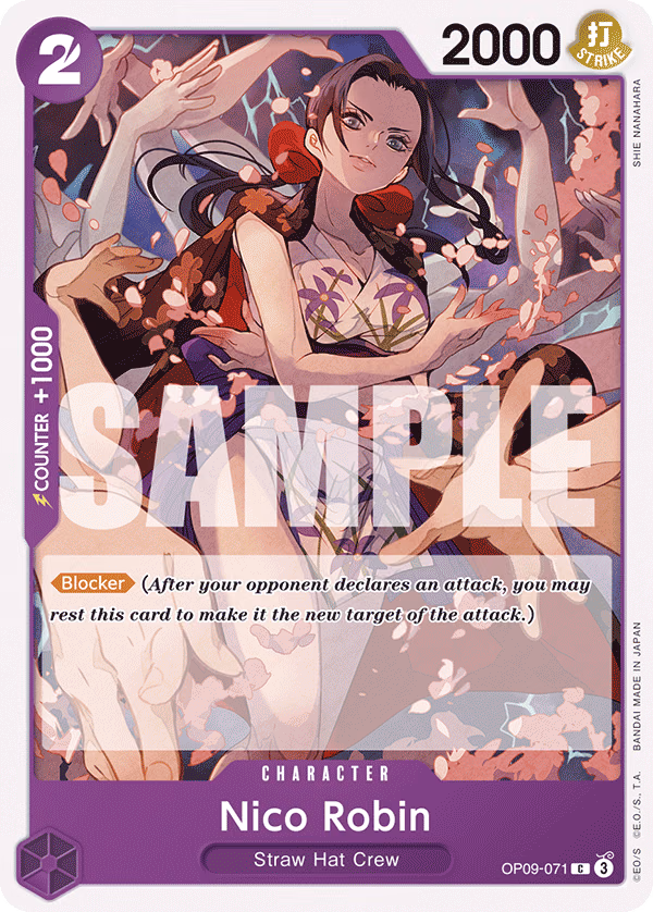 Nico Robin One Piece card (OP09-071, Emperors in the New World)