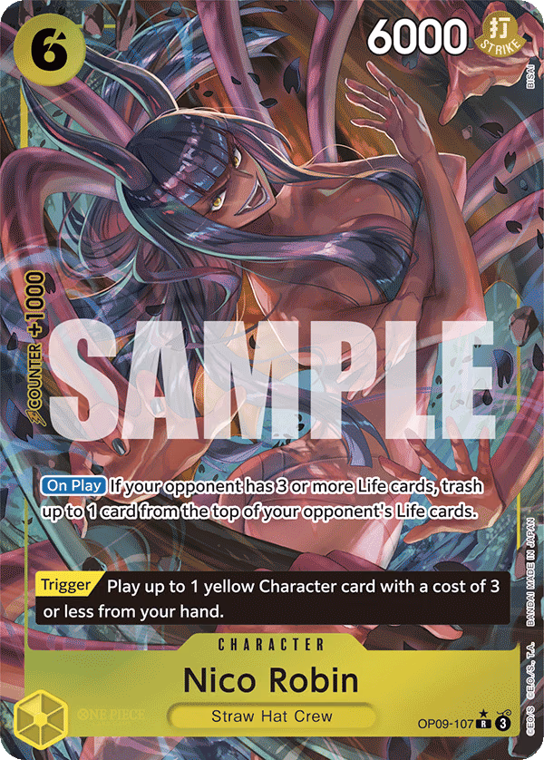 Nico Robin (Parallel) One Piece card (OP09-107, Emperors in the New World)