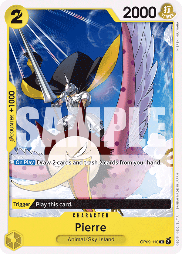 Pierre One Piece card (OP09-110, Emperors in the New World)