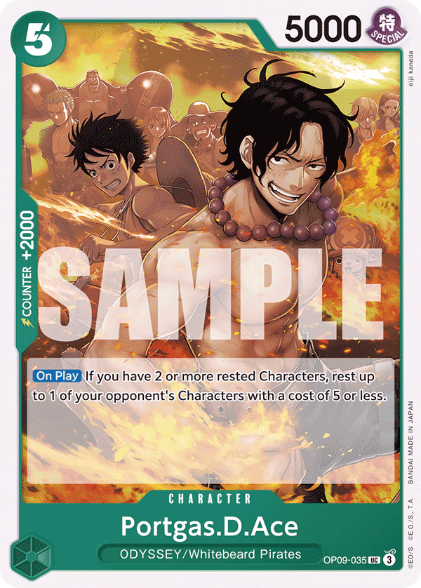 Portgas.D.Ace One Piece card (OP09-035, Emperors in the New World)