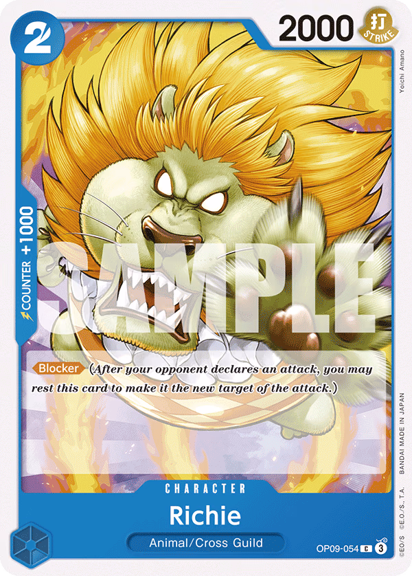 Richie One Piece card (OP09-054, Emperors in the New World)