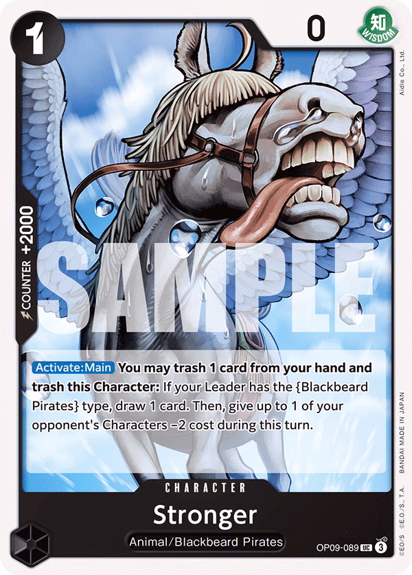 Stronger One Piece card (OP09-089, Emperors in the New World)