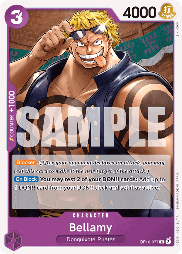 Bellamy One Piece card (OP10-077, Royal Blood)