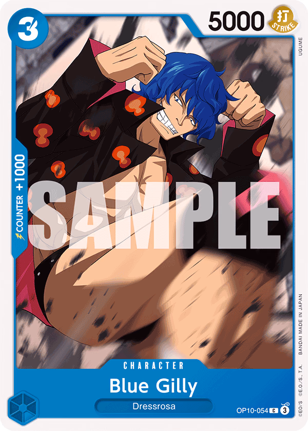 Blue Gilly One Piece card (OP10-054, Royal Blood)