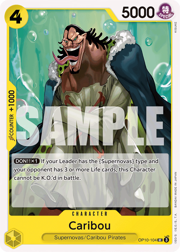 Caribou One Piece card (OP10-104, Royal Blood)