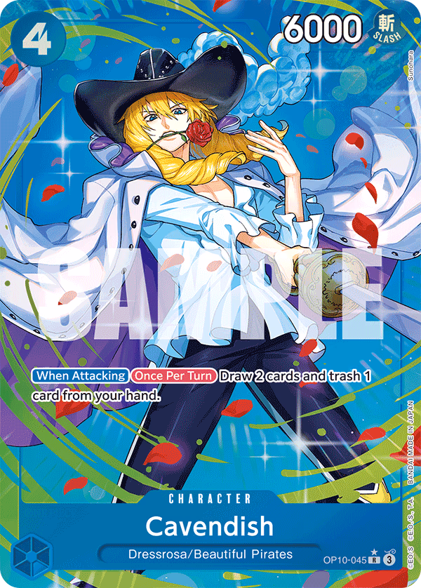 Cavendish (Parallel) One Piece card (OP10-045, Royal Blood)