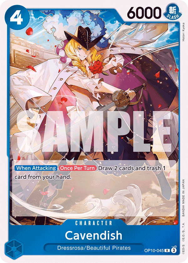 Cavendish One Piece card (OP10-045, Royal Blood)