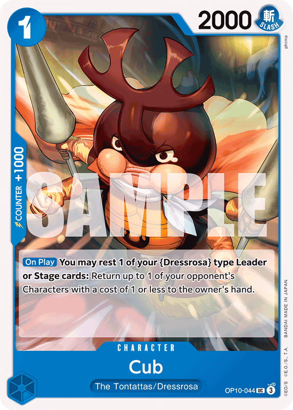 Cub One Piece card (OP10-044, Royal Blood)