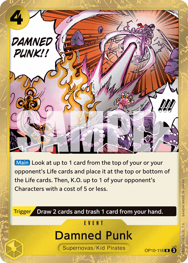 Damned Punk One Piece card (OP10-116, Royal Blood)