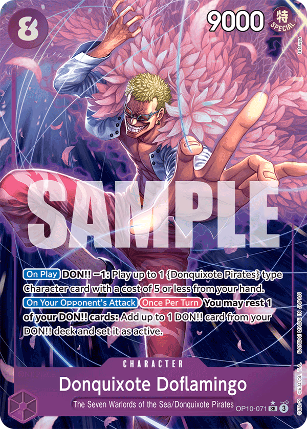 Donquixote Doflamingo (Parallel) One Piece card (OP10-071, Royal Blood)