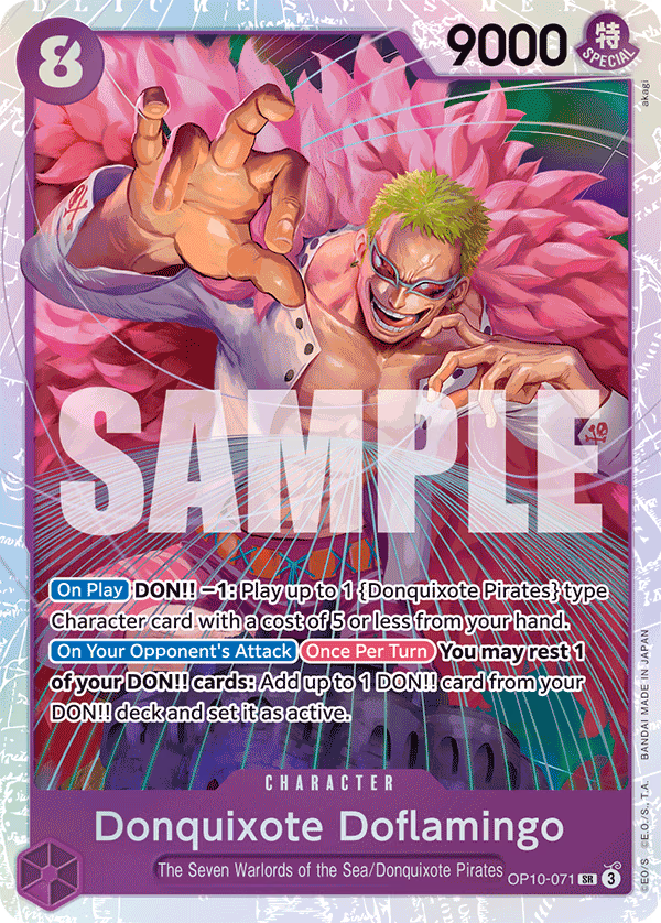 Donquixote Doflamingo One Piece card (OP10-071, Royal Blood)