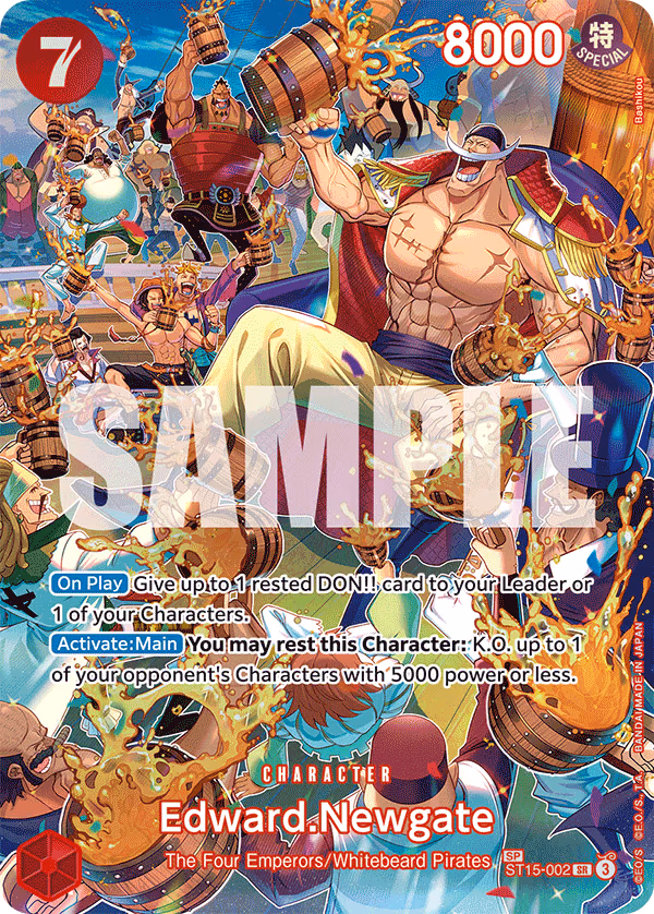 Edward.Newgate (SP Card) One Piece card (ST15-002, Royal Blood)