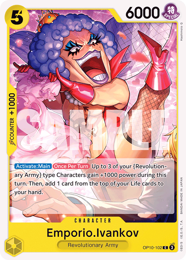 Emporio.Ivankov One Piece card (OP10-102, Royal Blood)