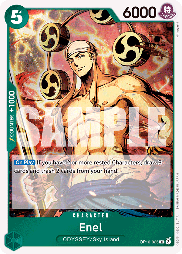Enel One Piece card (OP10-025, Royal Blood)