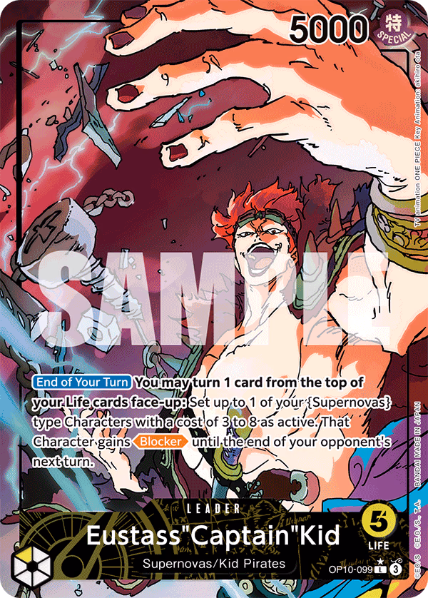 Eustass"Captain"Kid (Parallel) One Piece card (OP10-099, Royal Blood)