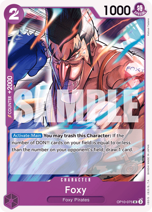 Foxy One Piece card (OP10-075, Royal Blood)