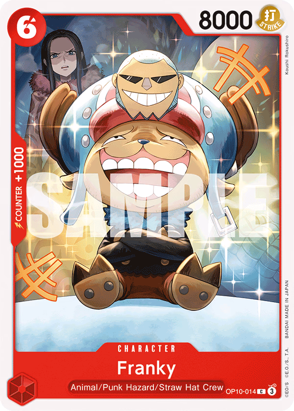 Franky One Piece card (OP10-014, Royal Blood)