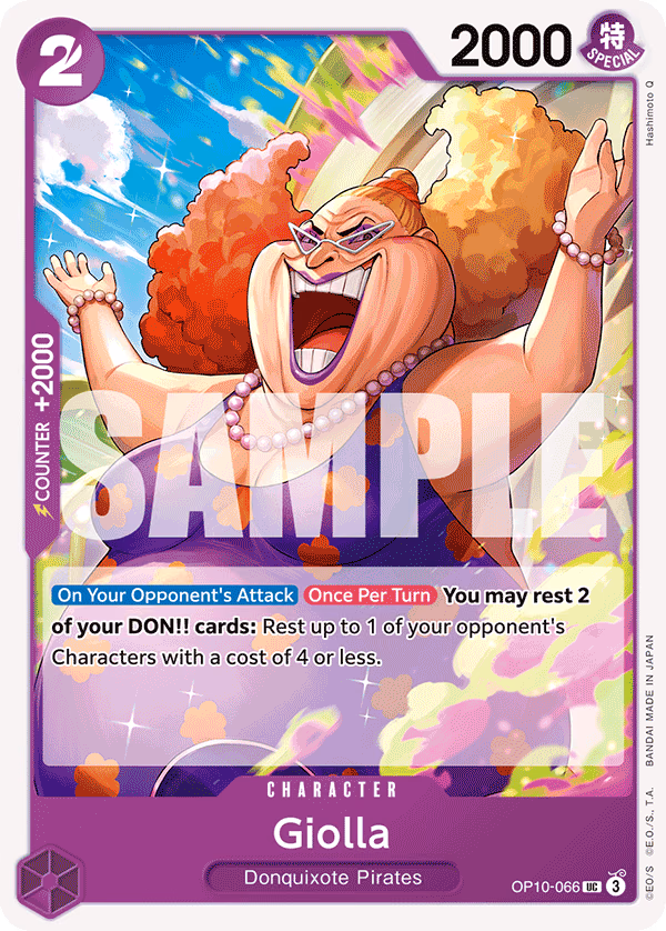 Giolla One Piece card (OP10-066, Royal Blood)