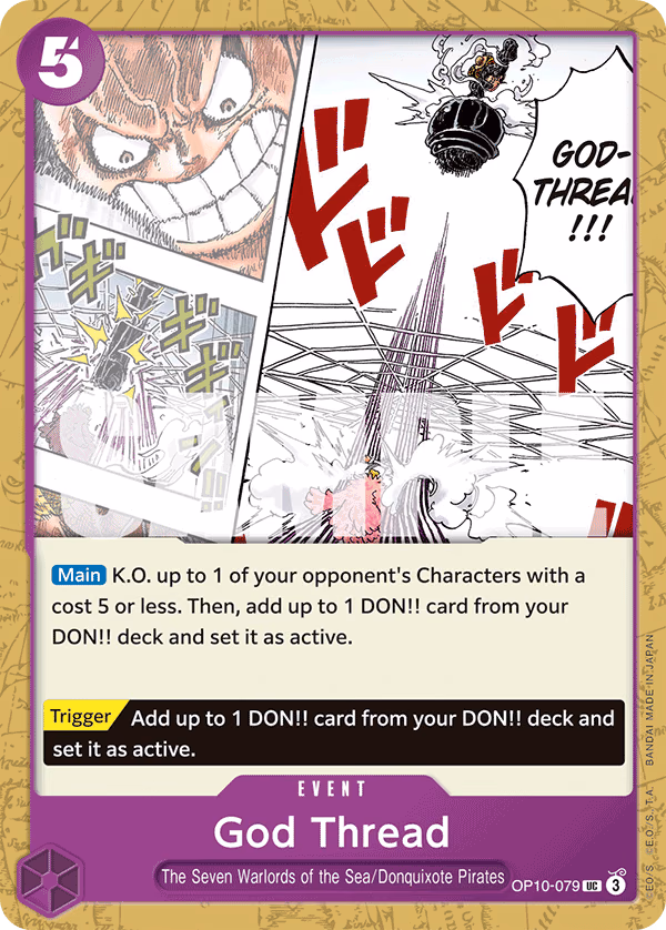 God Thread One Piece card (OP10-079, Royal Blood)