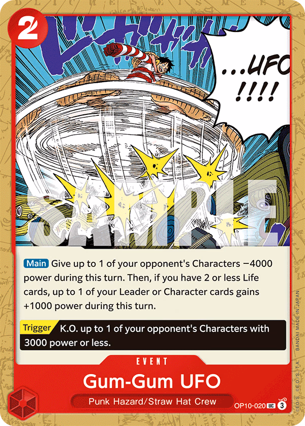Gum-Gum UFO One Piece card (OP10-020, Royal Blood)