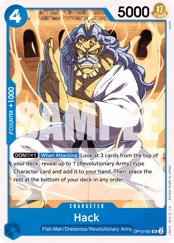 Hack One Piece card (OP10-051, Royal Blood)