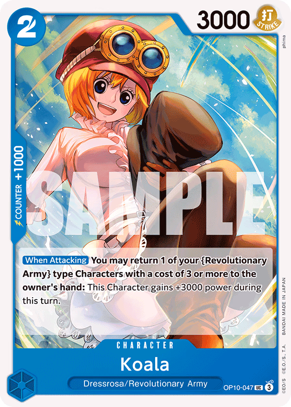 Koala One Piece card (OP10-047, Royal Blood)
