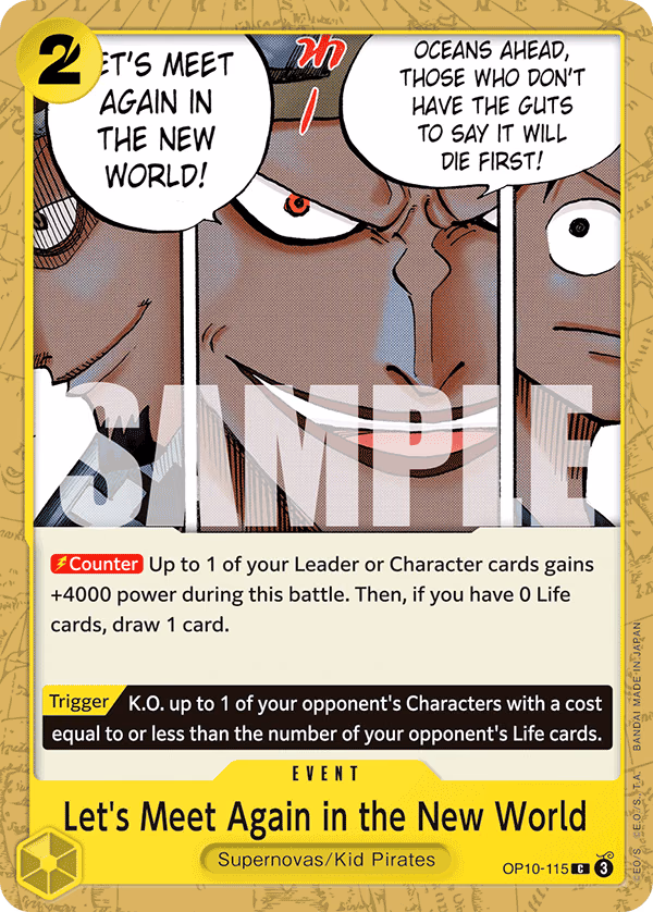 Let's Meet Again in the New World One Piece card (OP10-115, Royal Blood)