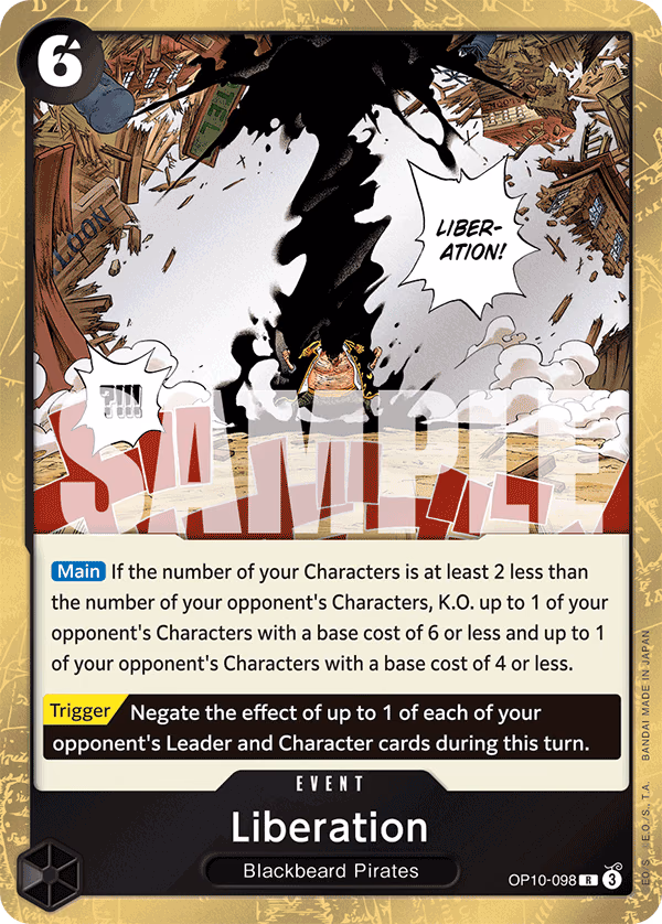 Liberation One Piece card (OP10-098, Royal Blood)