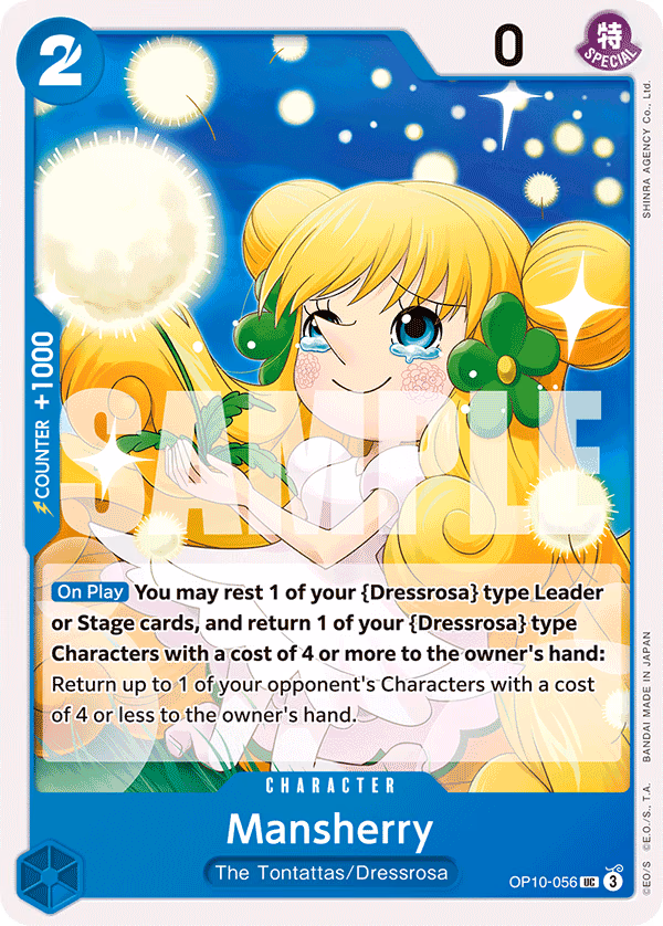 Mansherry One Piece card (OP10-056, Royal Blood)