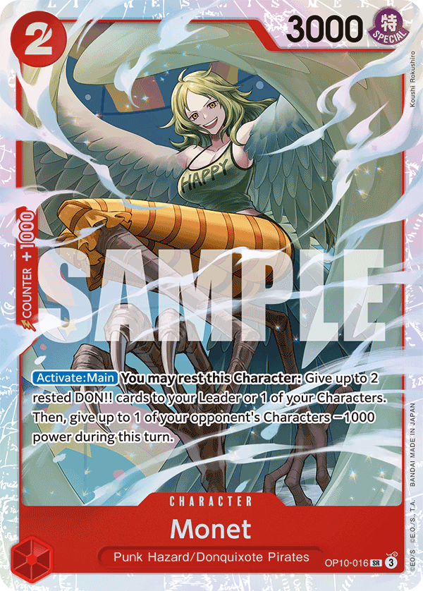 Monet One Piece card (OP10-016, Royal Blood)