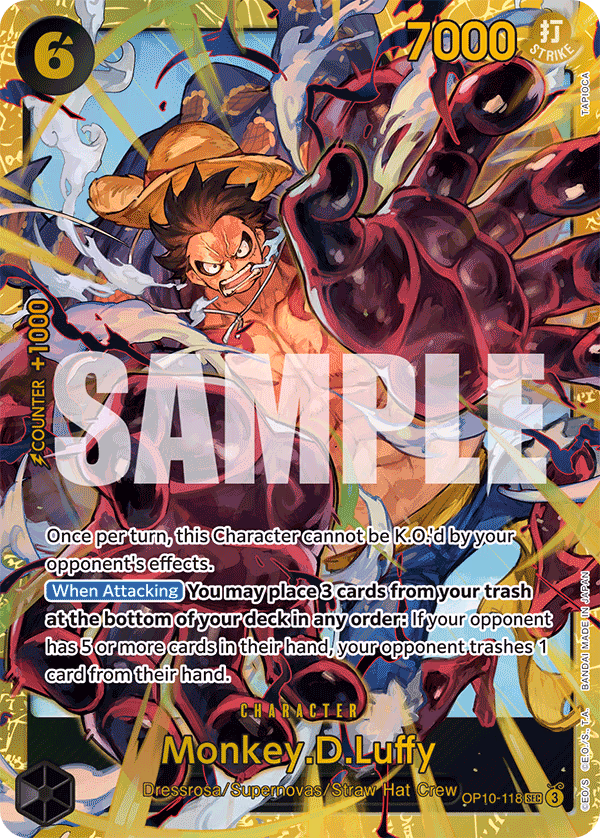 Monkey.D.Luffy One Piece card (OP10-118, Royal Blood)