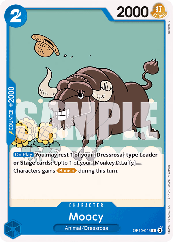 Moocy One Piece card (OP10-043, Royal Blood)
