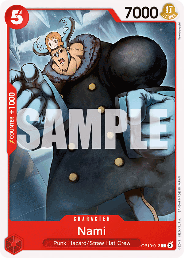 Nami One Piece card (OP10-013, Royal Blood)