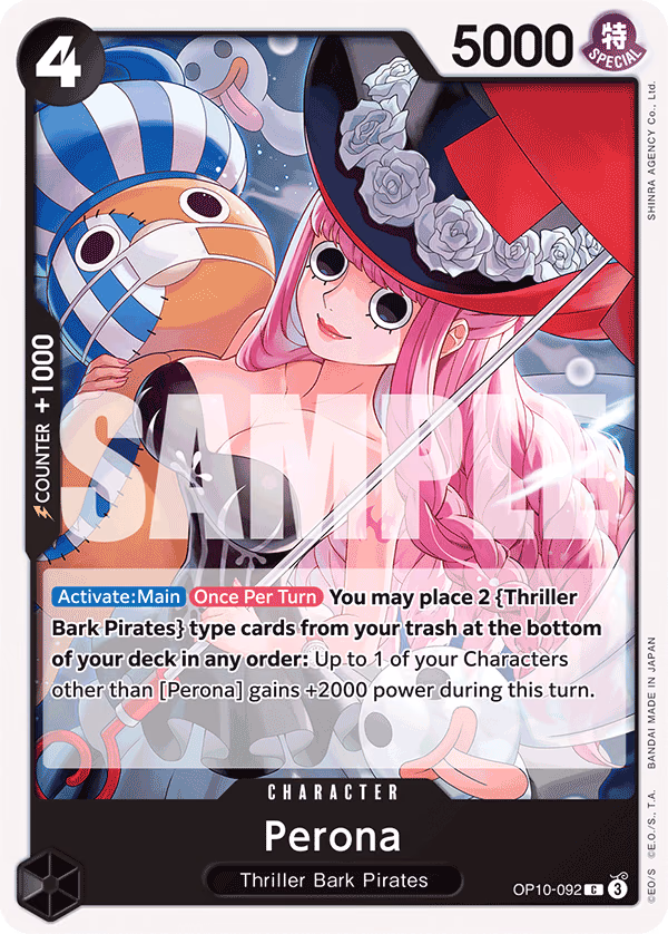 Perona One Piece card (OP10-092, Royal Blood)