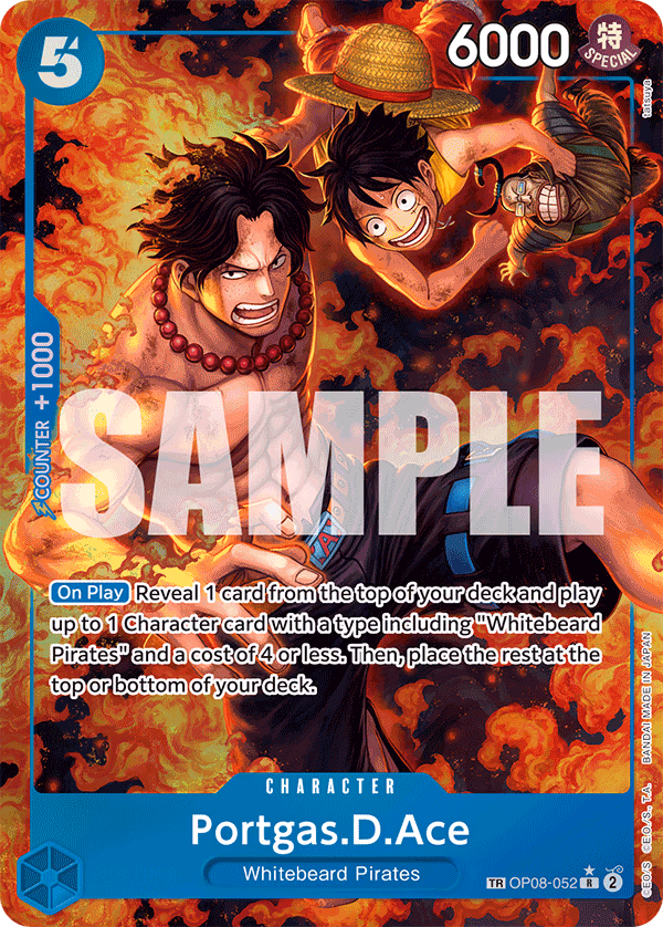 Portgas.D.Ace (Treasure Rare) One Piece card (OP08-052, Royal Blood)