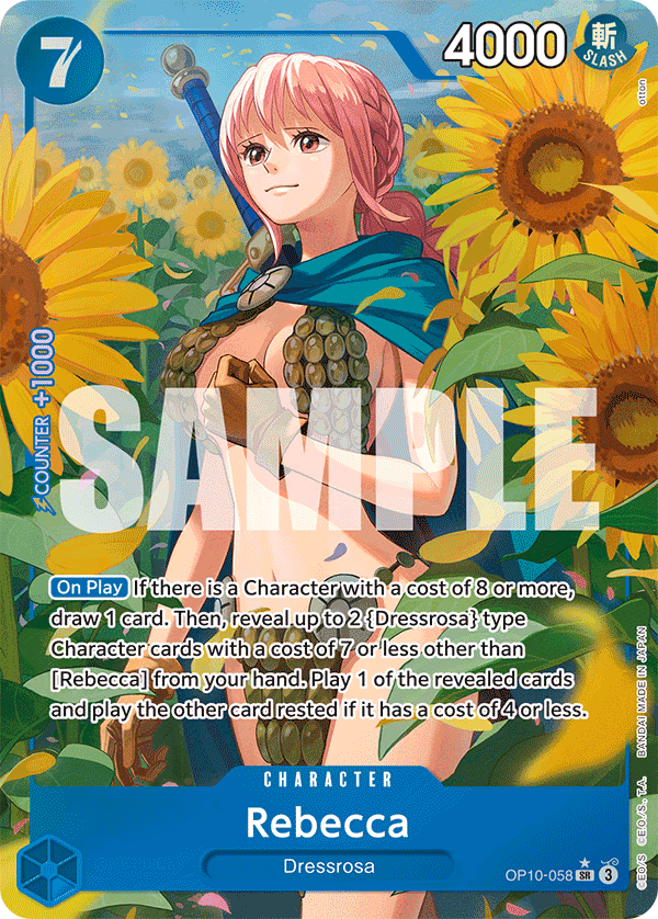 Rebecca (Parallel) One Piece card (OP10-058, Royal Blood)
