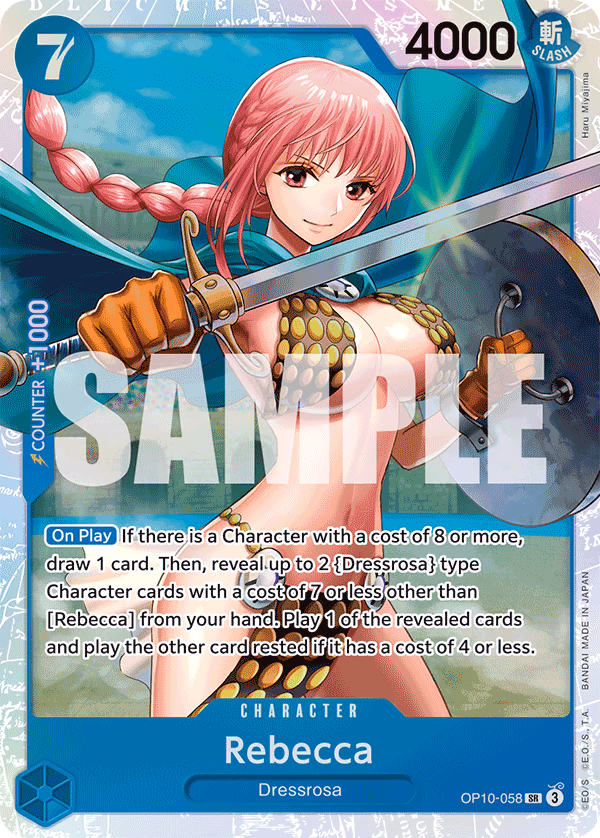 Rebecca One Piece card (OP10-058, Royal Blood)