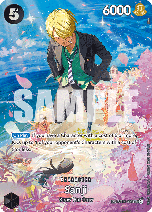 Sanji (SP Card) One Piece card (ST14-003, Royal Blood)