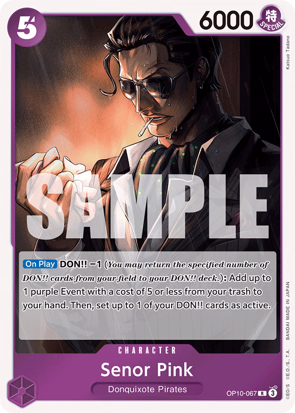 Senor Pink One Piece card (OP10-067, Royal Blood)