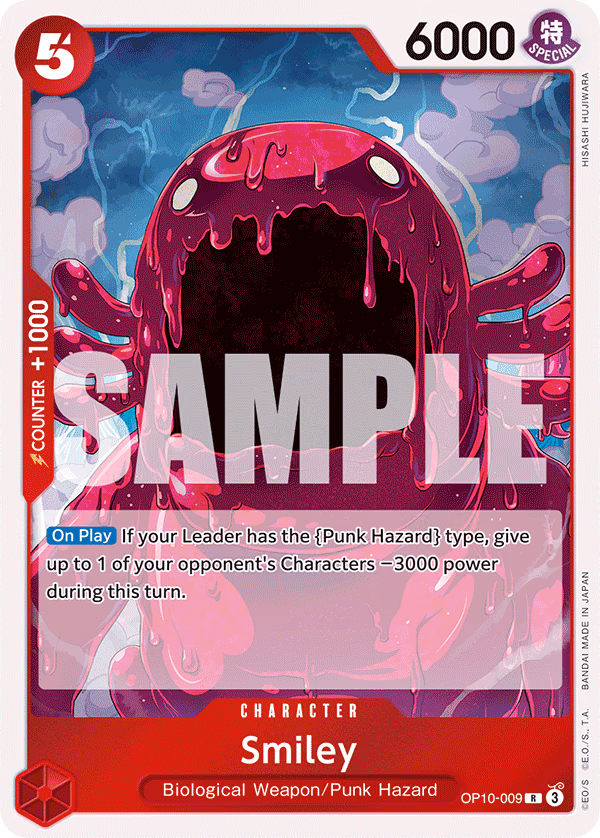 Smiley One Piece card (OP10-009, Royal Blood)