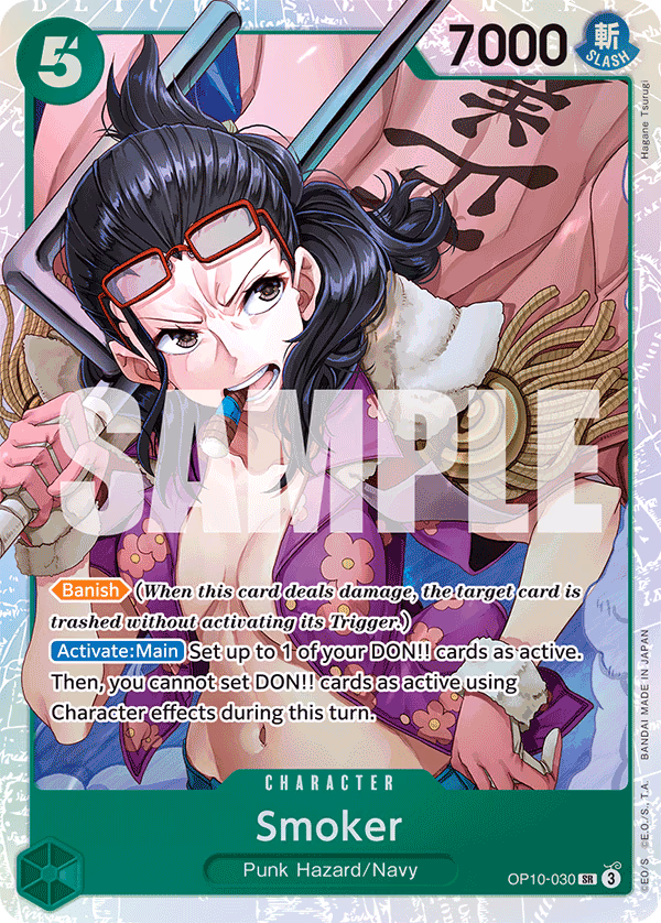 Smoker One Piece card (OP10-030, Royal Blood)
