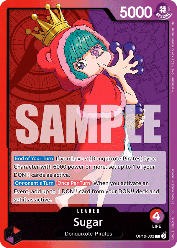 Sugar One Piece card (OP10-003, Royal Blood)