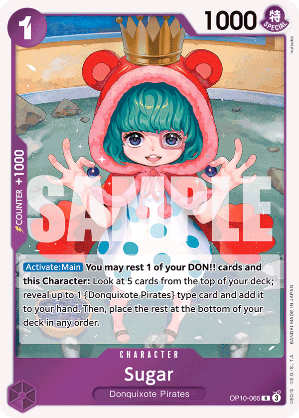 Sugar One Piece card (OP10-065, Royal Blood)